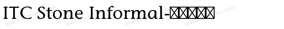 ITC Stone Informal字体转换